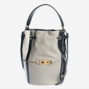Furla Elegant Black and Cream Hobo Bag